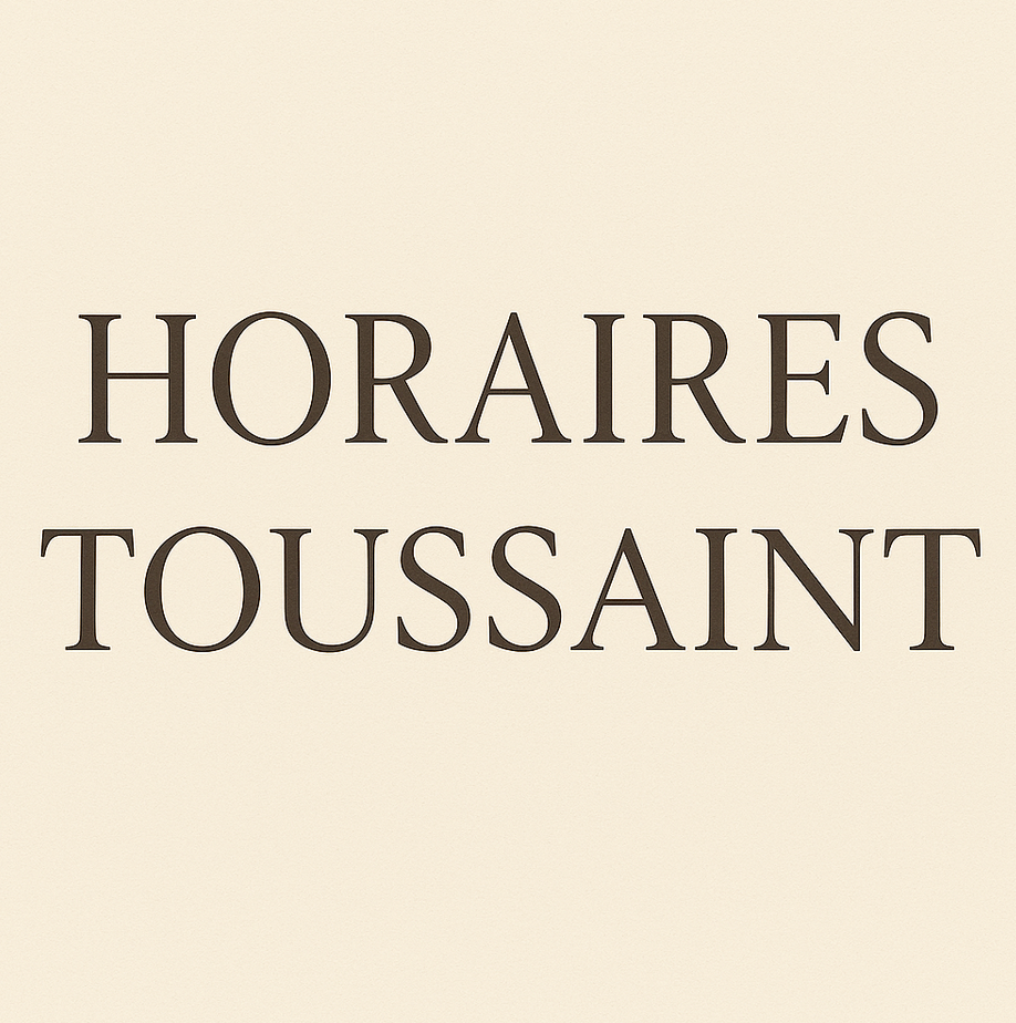 Horaires des messes de la Toussaint